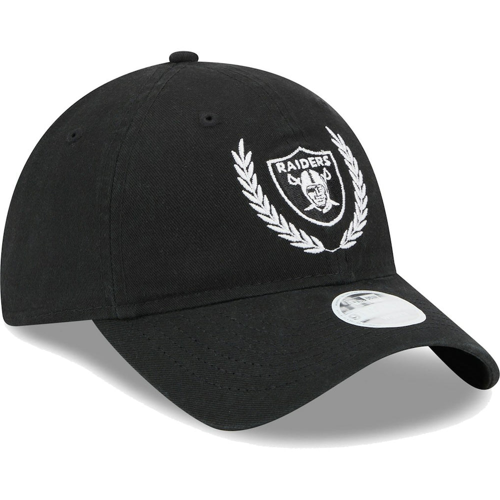 Las Vegas Raiders New Era Women's Leaves 9TWENTY Adjustable Hat - Black sale