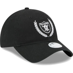 Las Vegas Raiders New Era Women's Leaves 9TWENTY Adjustable Hat - Black sale