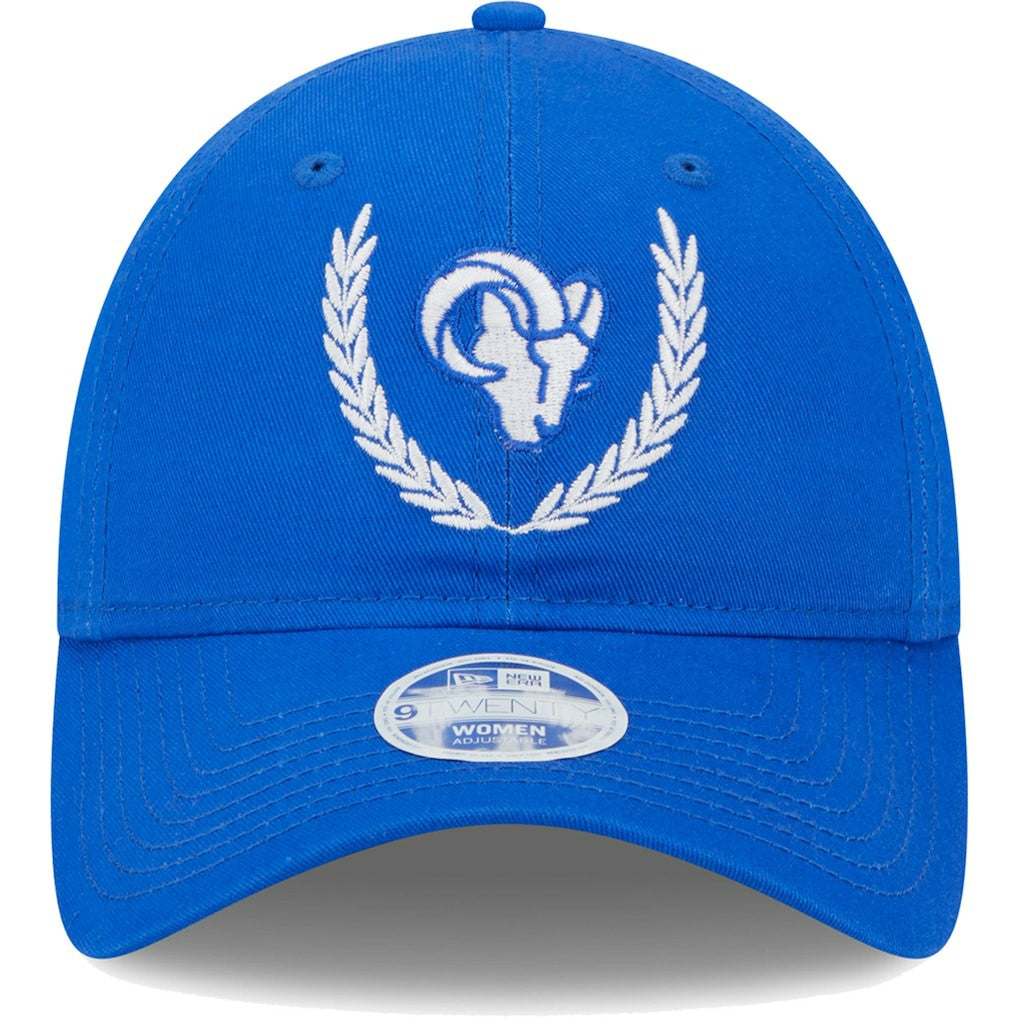 Los Angeles Rams New Era Women's Leaves 9TWENTY Adjustable Hat - Royal cheap