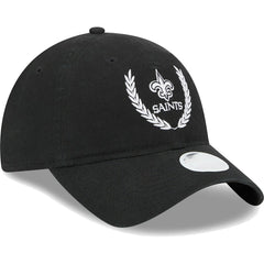 New Orleans Saints New Era Women's Leaves 9TWENTY Adjustable Hat - Black cheap