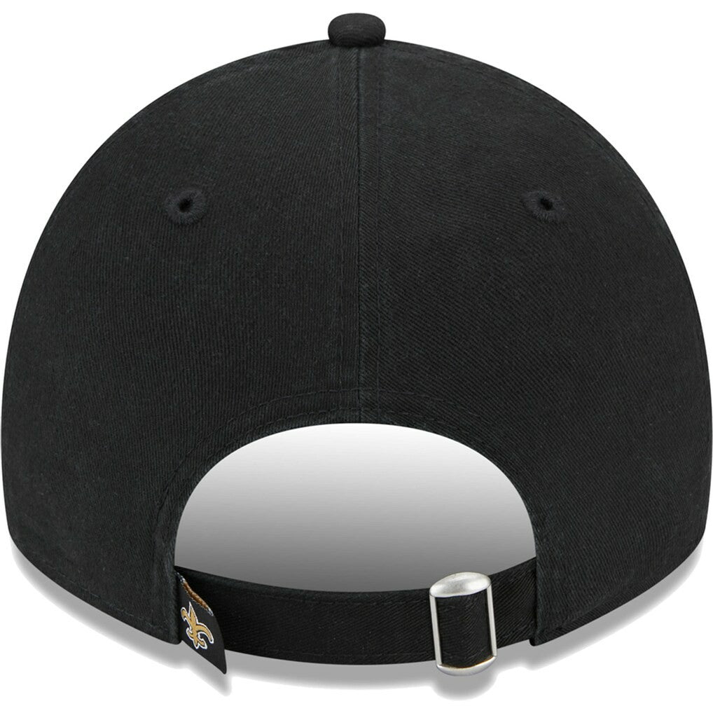 New Orleans Saints New Era Women's Leaves 9TWENTY Adjustable Hat - Black cheap