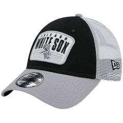 Chicago White Sox Two-Tone Patch 9FORTY Snapback Hat - Black | New Era