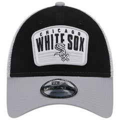 Chicago White Sox Two-Tone Patch 9FORTY Snapback Hat - Black | New Era