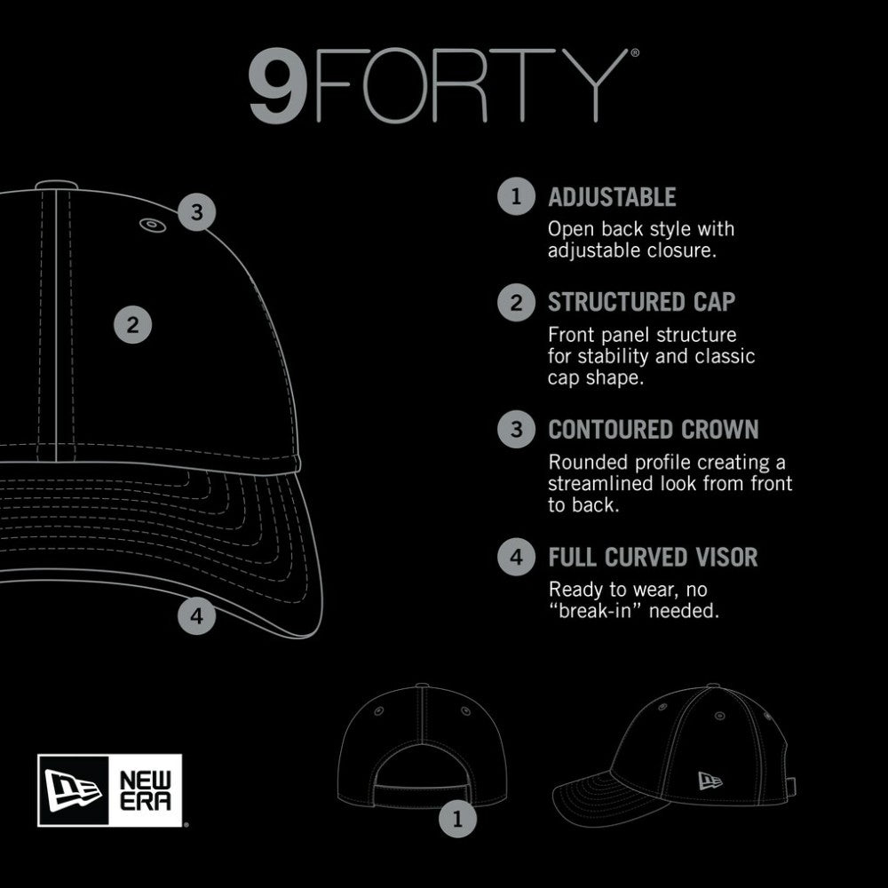 San Francisco Giants Two-Tone Patch 9FORTY Snapback Hat - Black | New Era