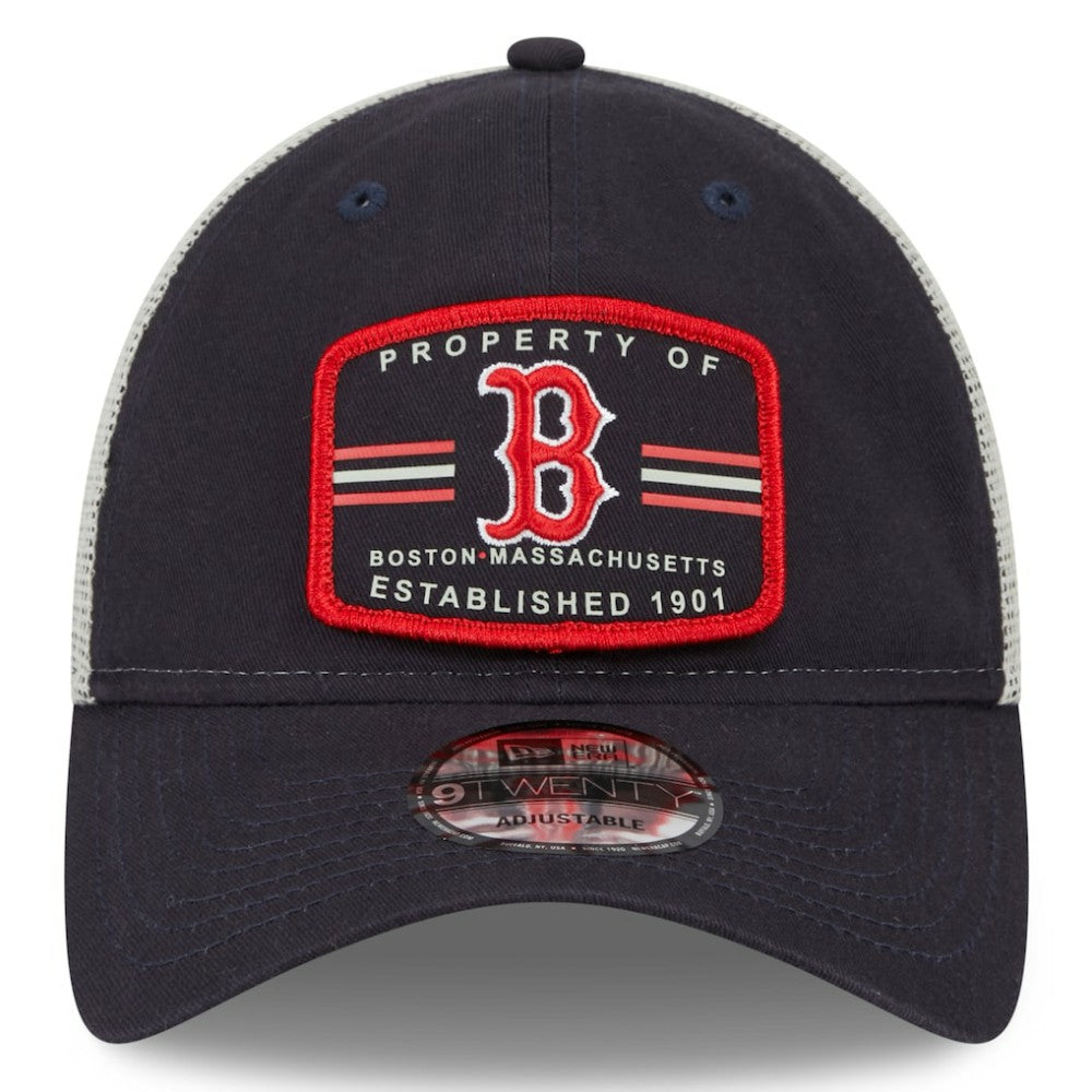 Boston Red Sox Property Trucker 9TWENTY Snapback Hat - Navy | New Era