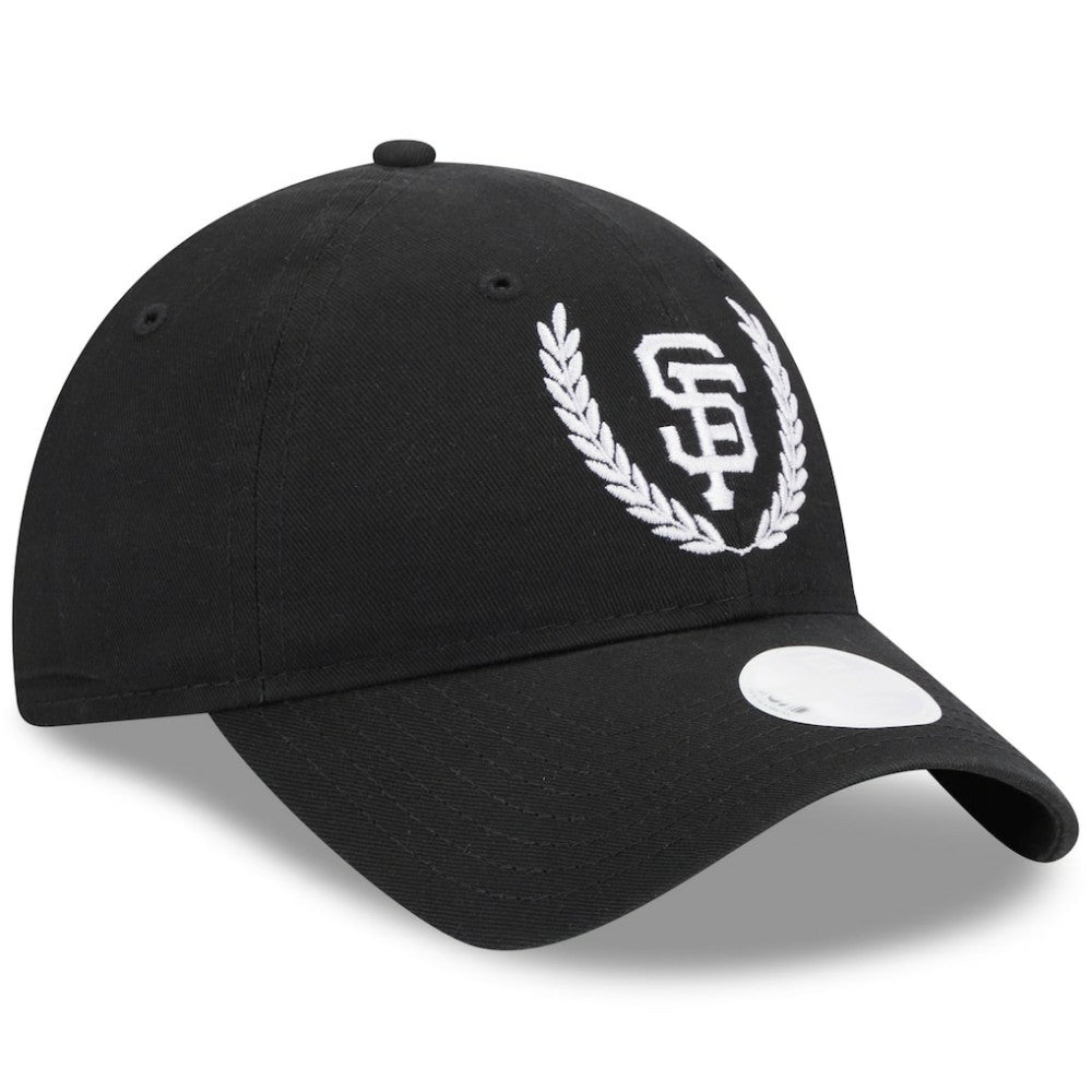 San Francisco Giants Women's Leaves 9TWENTY Adjustable Hat - Black | New Era