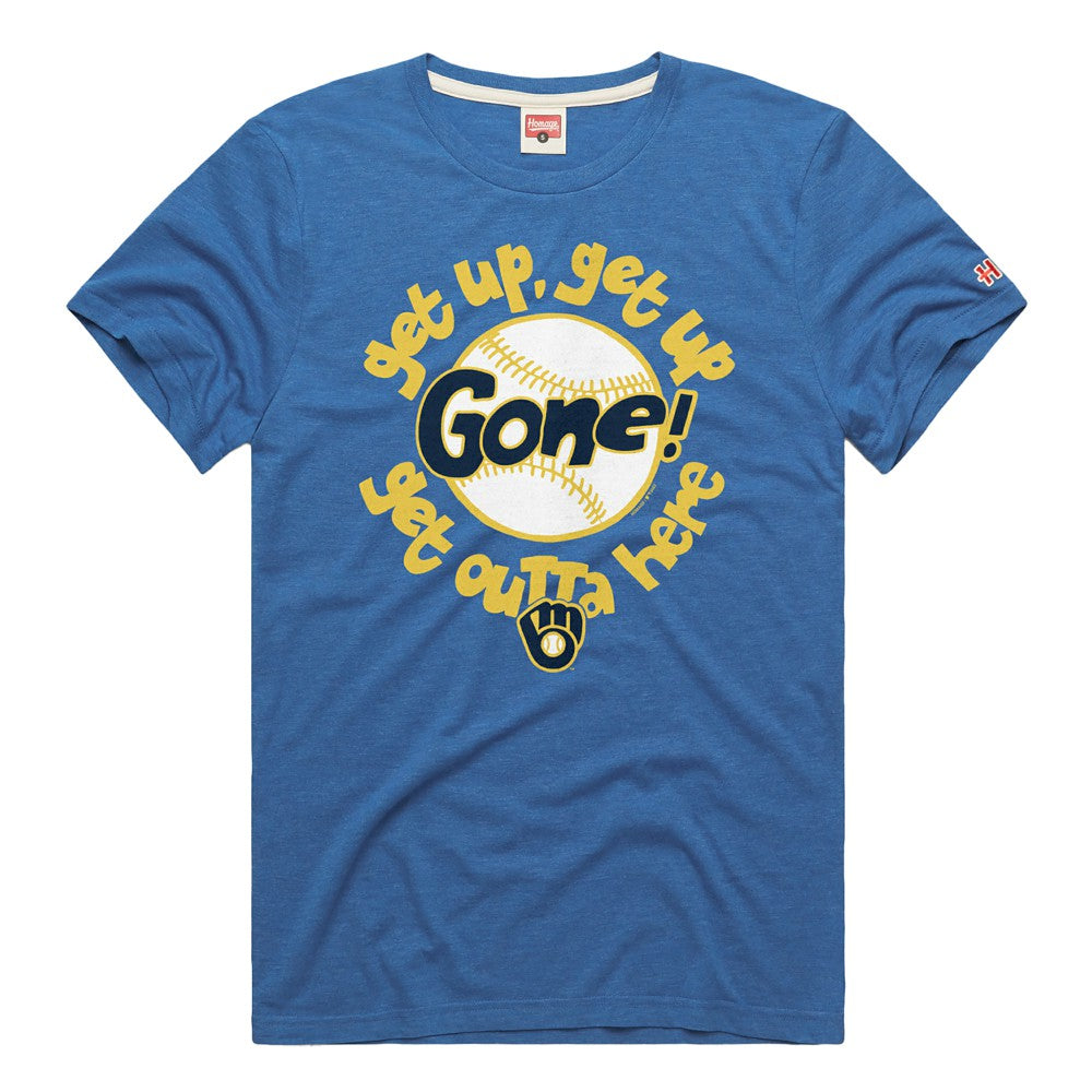 Milwaukee Brewers Homage Hyper Local Tri-Blend T-Shirt - Royal