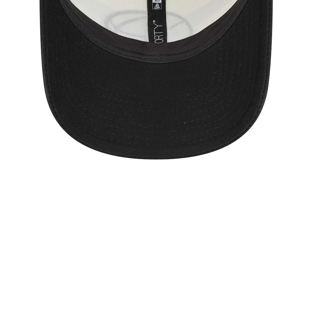 Brooklyn Nets Stripes 9FORTY Trucker Snapback Hat - Black | New Era shop
