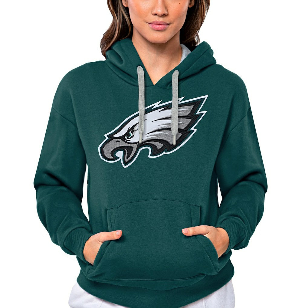 Philadelphia Eagles Antigua Women's Victory Logo Pullover Hoodie - Midnight Green online