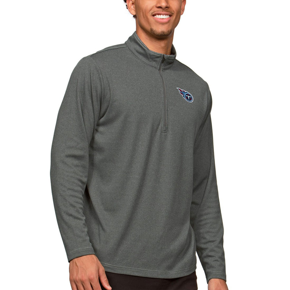 Tennessee Titans Antigua Epic Quarter-Zip Pullover Top - Heathered Charcoal online