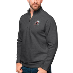 Cleveland Browns Antigua Gambit Quarter-Zip Pullover Top - Heathered Charcoal for sale