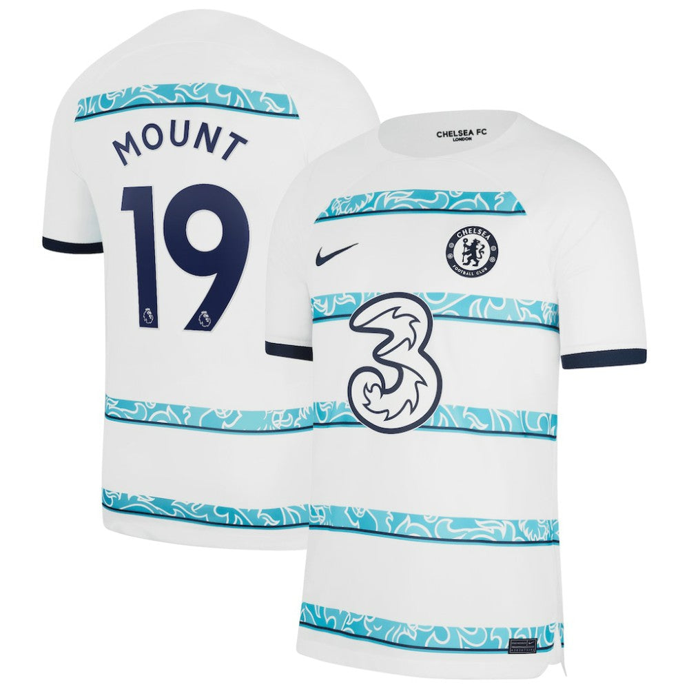Mason Mount Chelsea 2022/23 Away Breathe Stadium Replica Player Jersey - White | Nike outlet