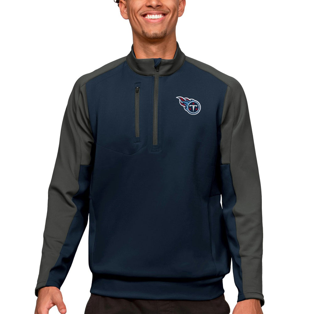 Tennessee Titans Antigua Team Quarter-Zip Pullover Top - Navy discount