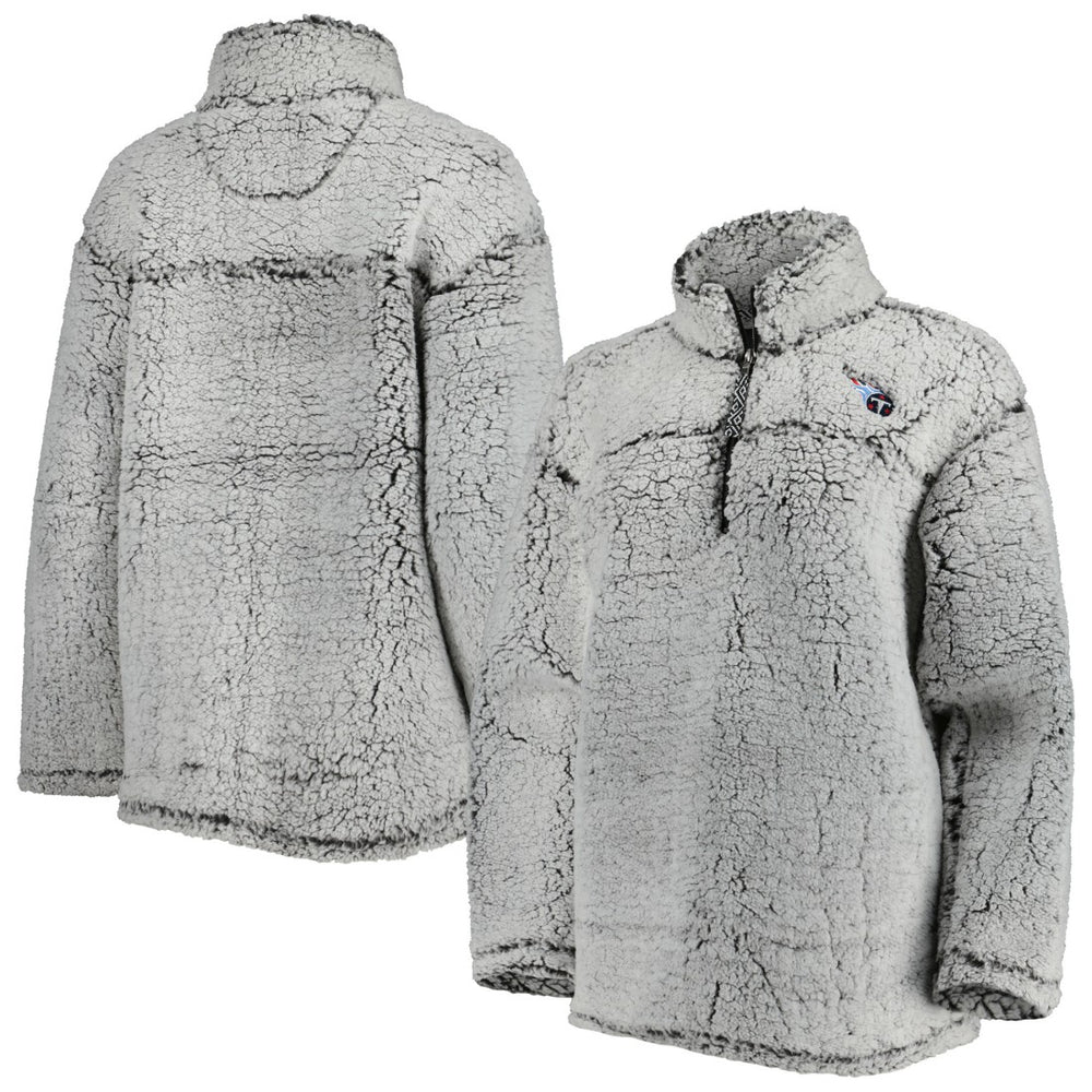 Tennessee Titans G-III 4Her by Carl Banks Women's Sherpa Quarter-Zip Jacket - Gray cheap