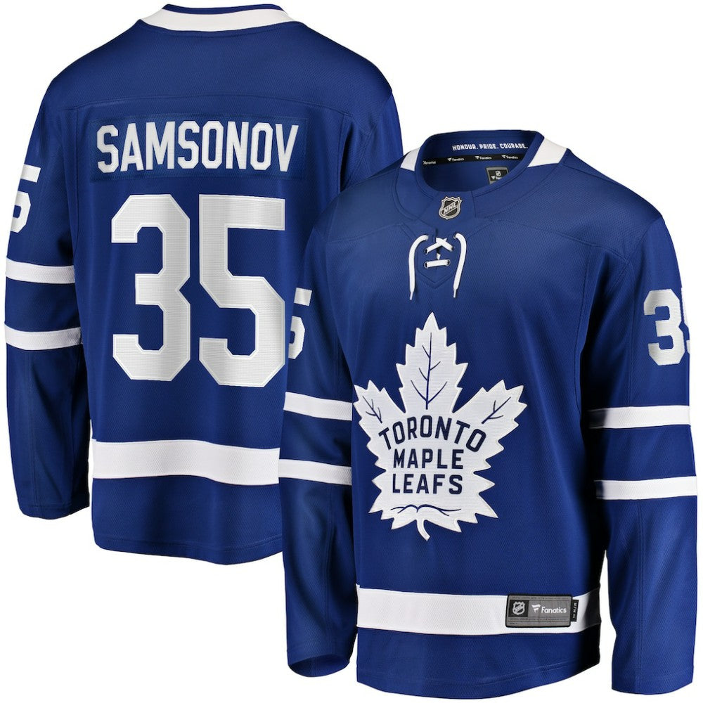 Ilya Samsonov Toronto Maple Leafs Fanatics Home Breakaway Player Jersey Blue