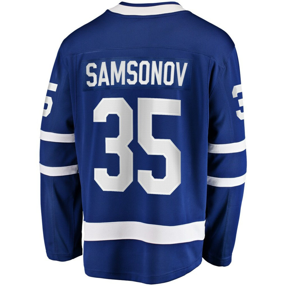 Ilya Samsonov Toronto Maple Leafs Fanatics Home Breakaway Player Jersey Blue