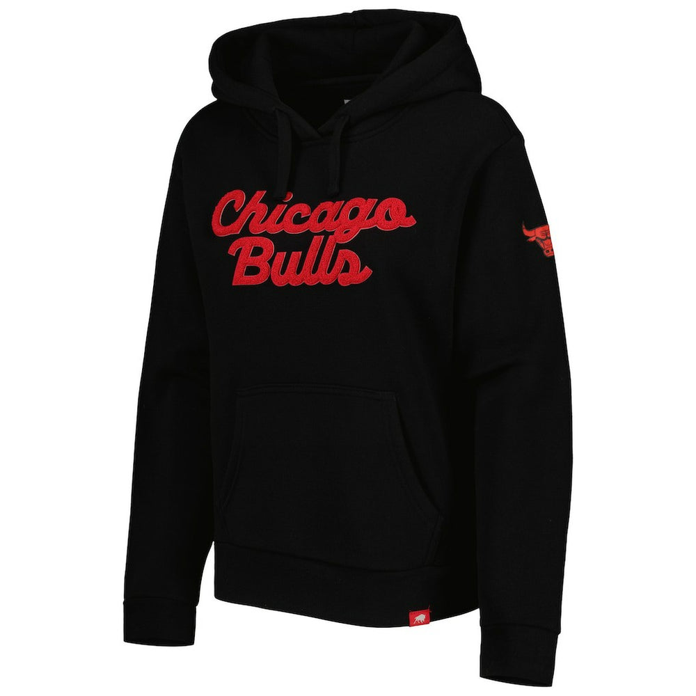 Chicago Bulls Sportiqe Women's Leona Ava Fleece Tri-Blend Pullover Hoodie - Black outlet