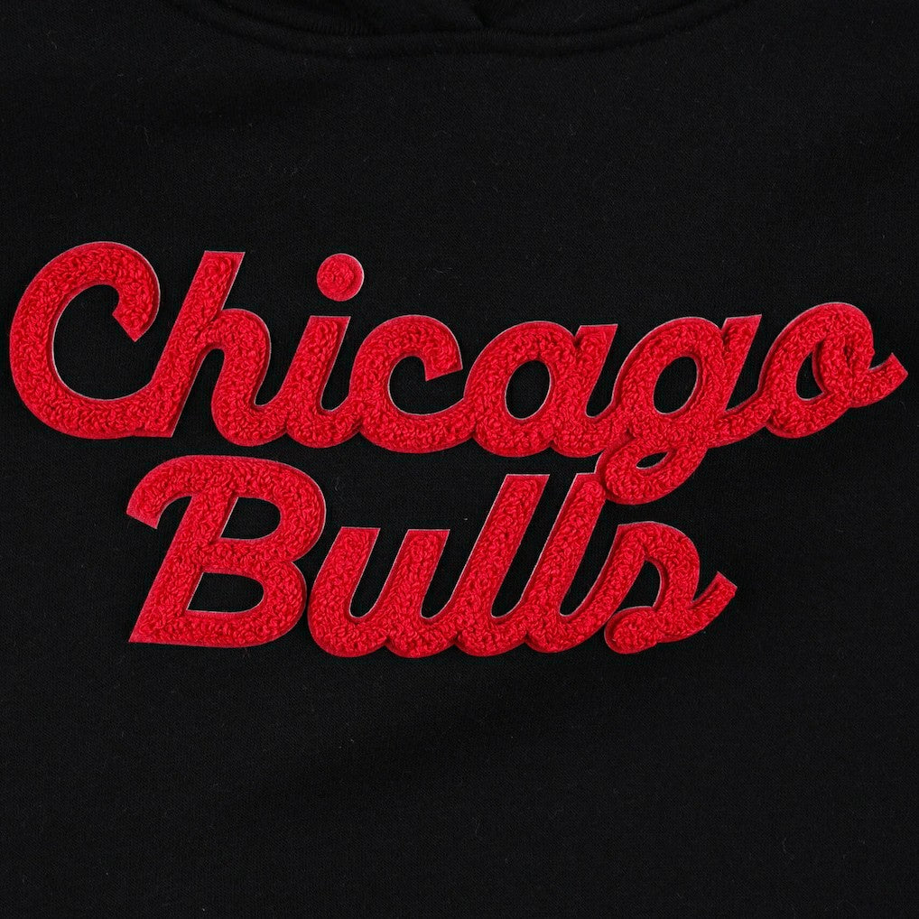 Chicago Bulls Sportiqe Women's Leona Ava Fleece Tri-Blend Pullover Hoodie - Black outlet