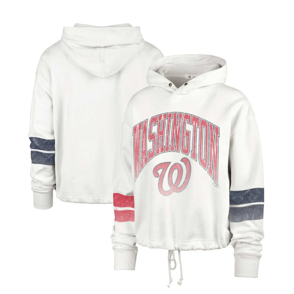 Washington Nationals Women's Harper Pullover Hoodie - Cream | 47 brand
