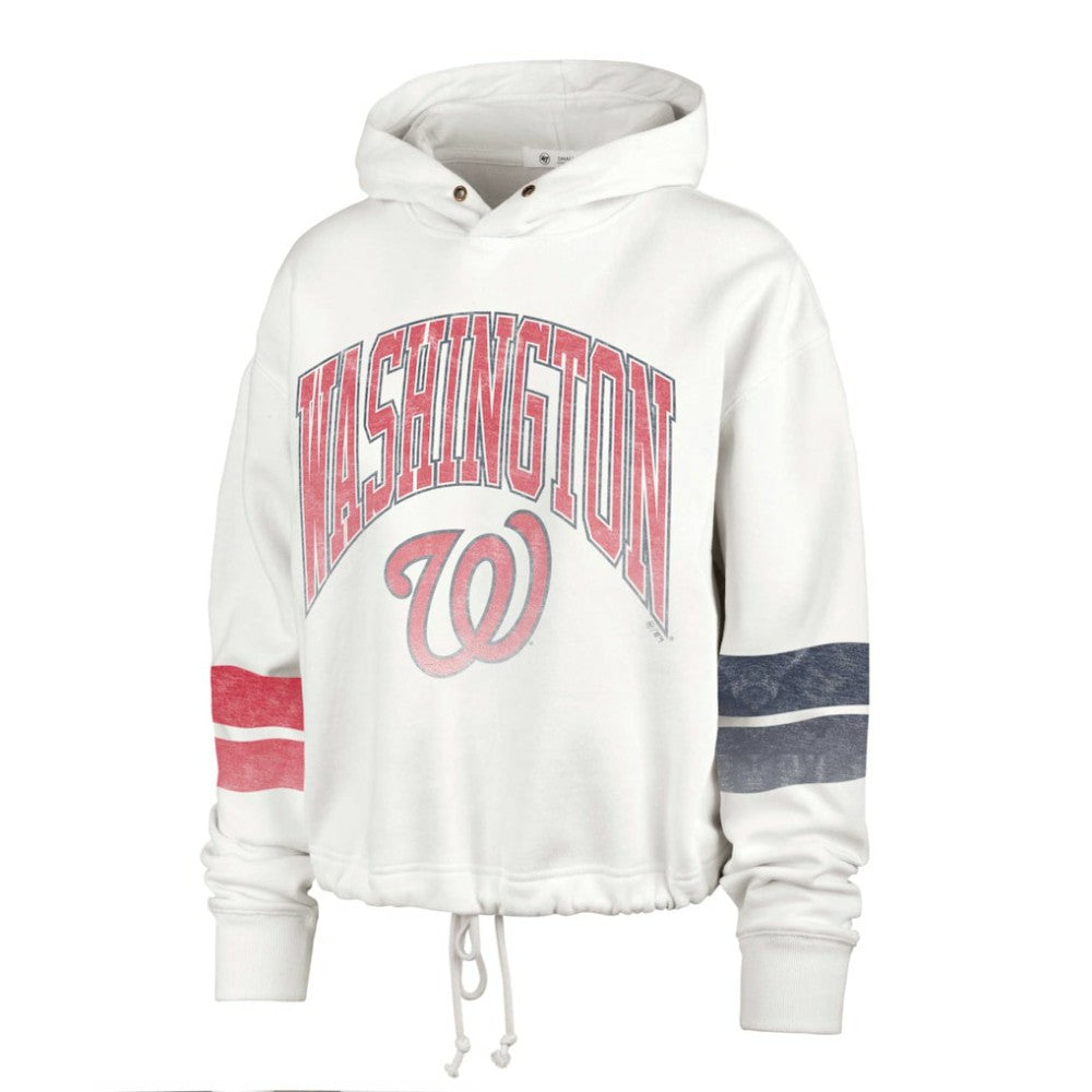 Washington Nationals Women's Harper Pullover Hoodie - Cream | 47 brand