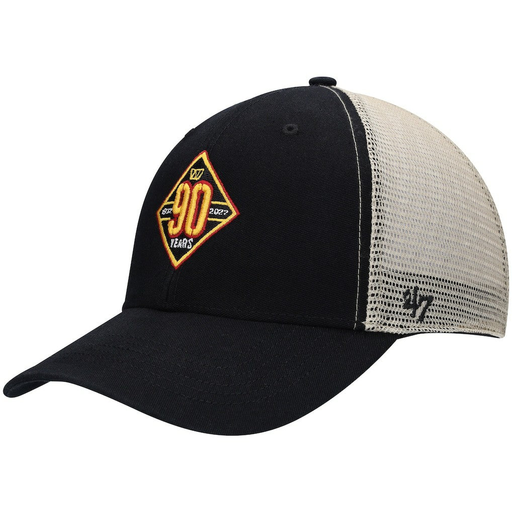 Washington Commanders '47 90th Season MVP Trucker Snapback Hat - Black/Natural for sale