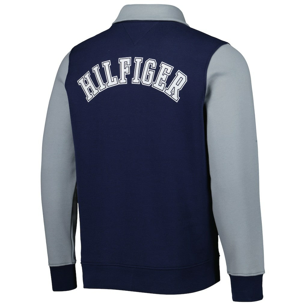 Dallas Cowboys Tommy Hilfiger Aiden Quarter-Zip Sweatshirt - Navy/Silver for sale
