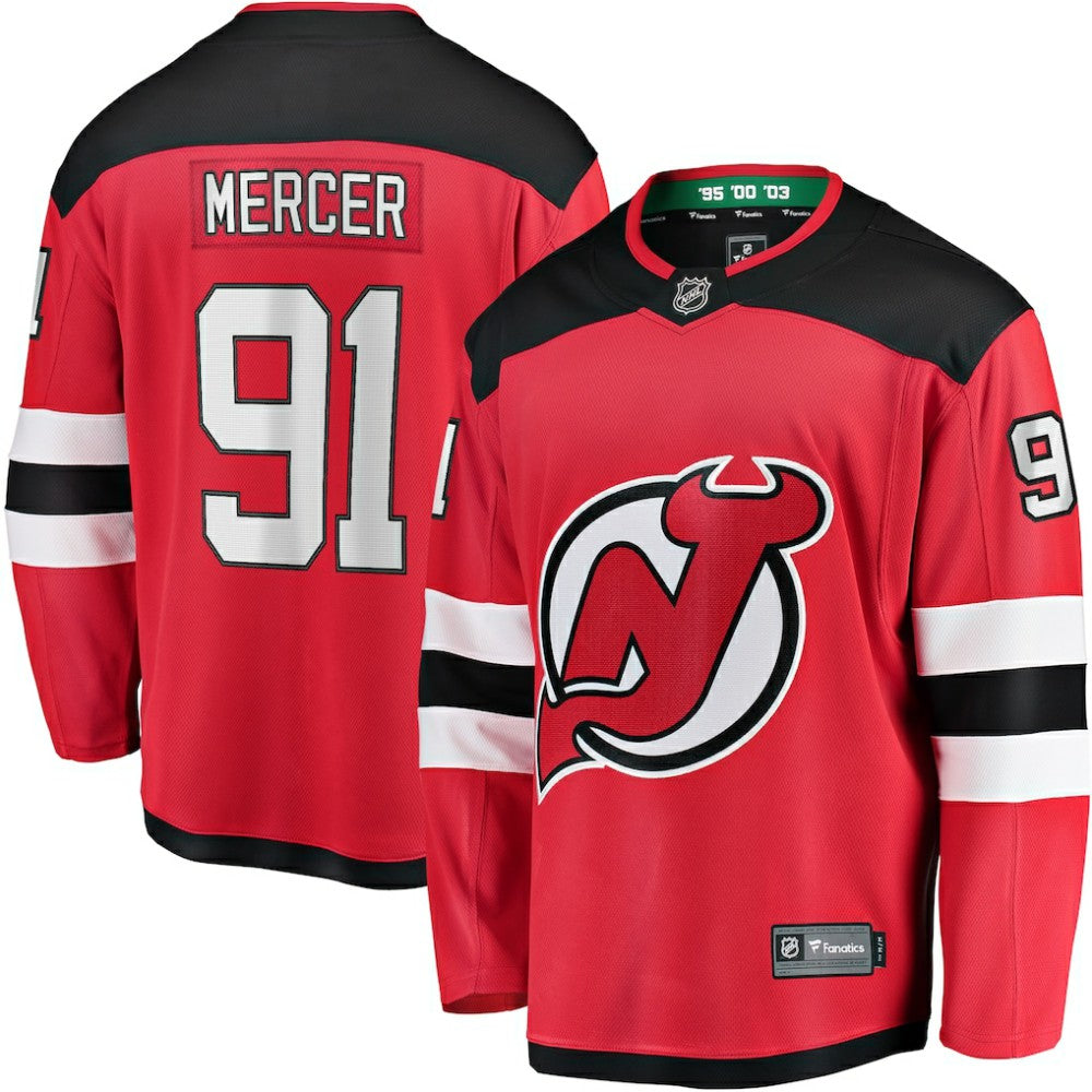 Dawson Mercer New Jersey Devils Fanatics Home Breakaway Jersey Red
