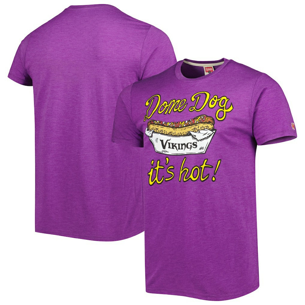 Minnesota Vikings Homage Dome Dog Hyper Local Tri-Blend T-Shirt - Purple outlet