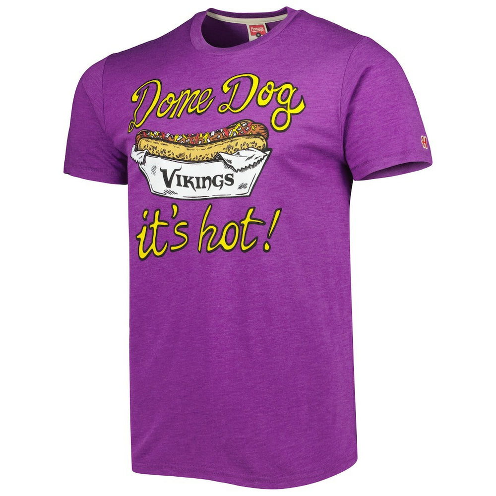 Minnesota Vikings Homage Dome Dog Hyper Local Tri-Blend T-Shirt - Purple outlet