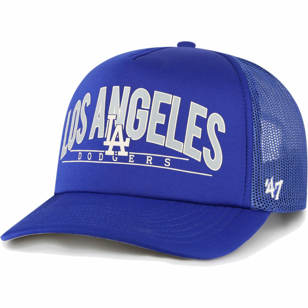 Los Angeles Dodgers Backhaul Foam Trucker Snapback Hat - Royal | 47 brand