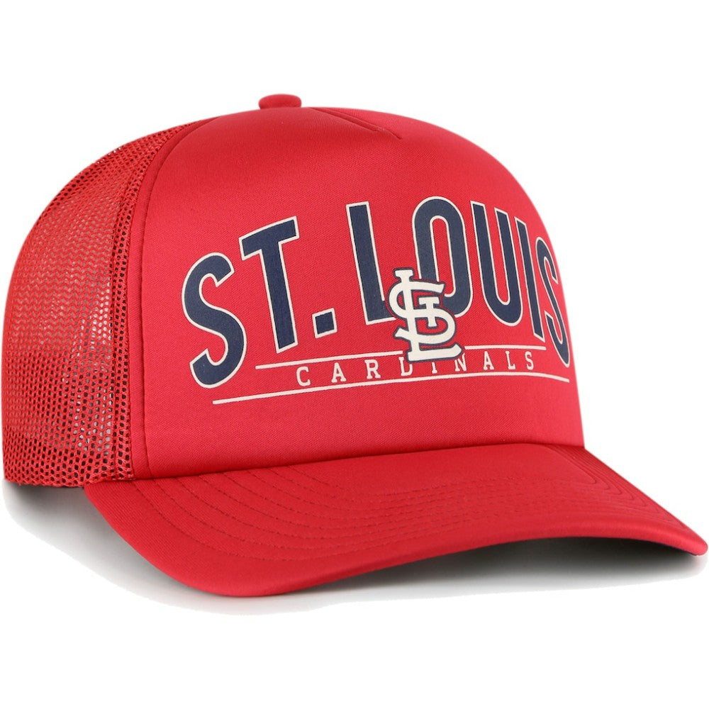 St. Louis Cardinals Backhaul Foam Trucker Snapback Hat - Red | 47 brand