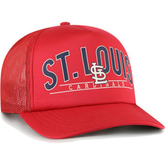 St. Louis Cardinals Backhaul Foam Trucker Snapback Hat - Red | 47 brand
