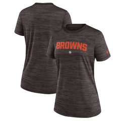 Cleveland Browns Women's Sideline Velocity Performance T-Shirt - Brown | Nike on sale