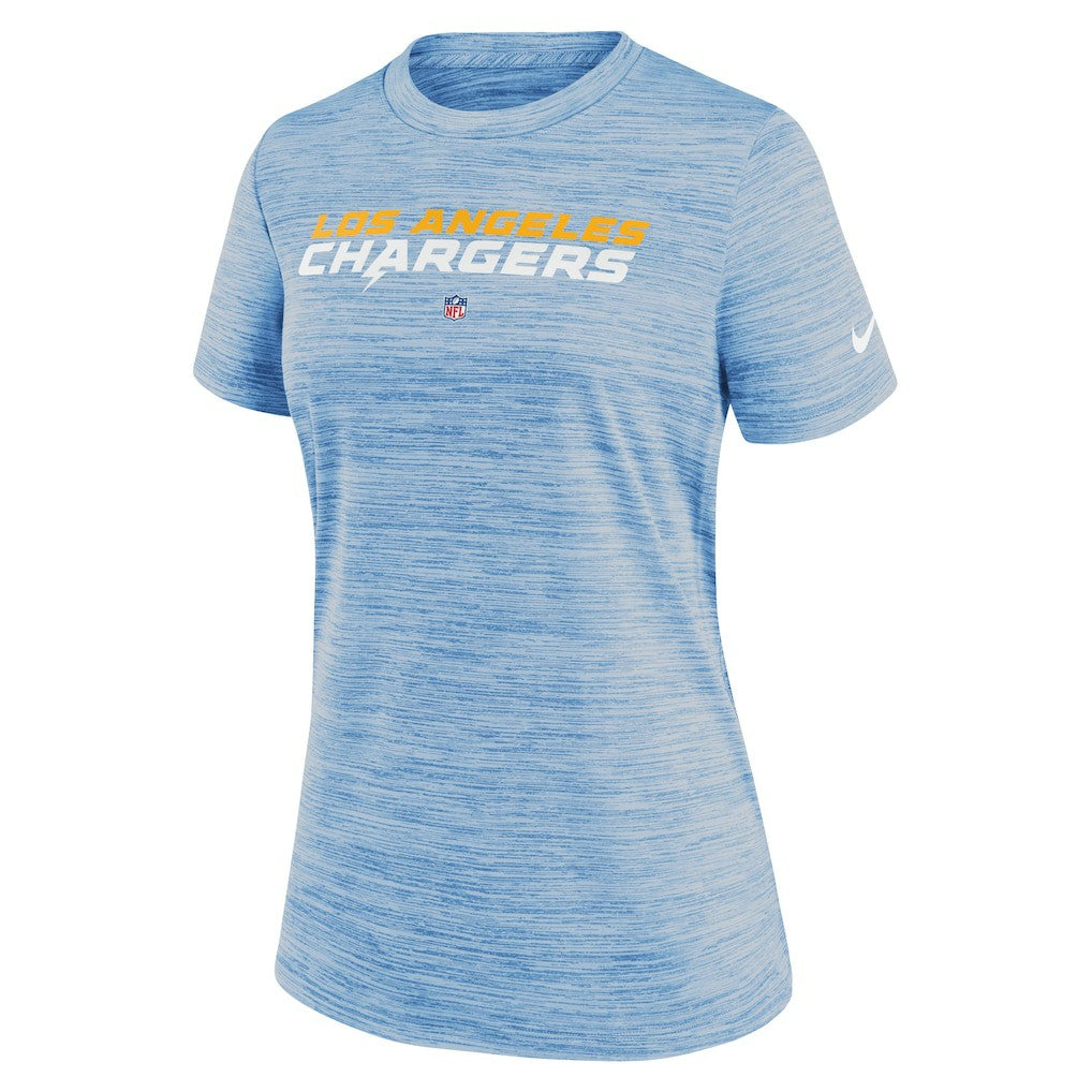 Los Angeles Chargers Women's Sideline Velocity Performance T-Shirt - Powder Blue | Nike online
