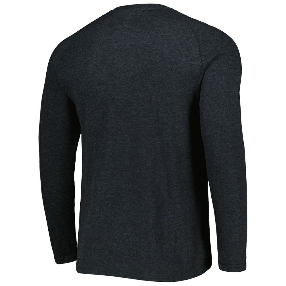 Chicago White Sox Concepts Sport Inertia Raglan Long Sleeve Henley Top - Heather Black