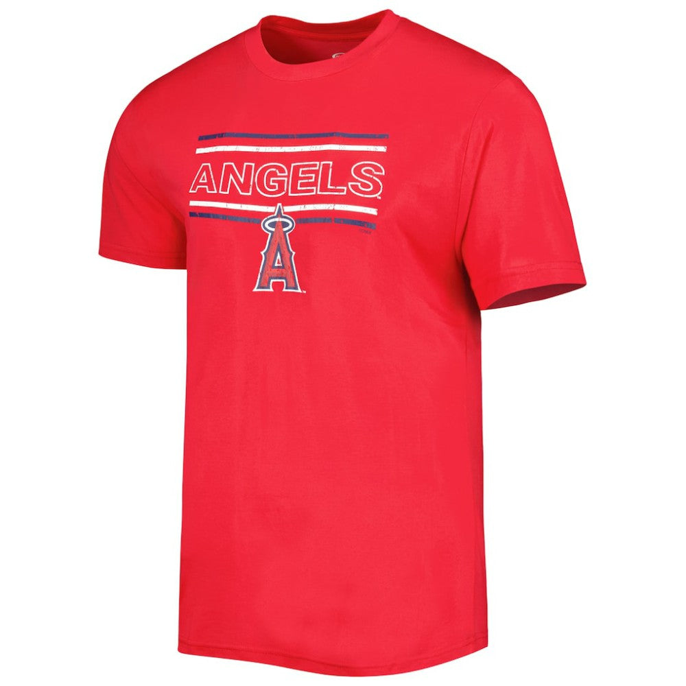 Los Angeles Angels Concepts Sport Badge Top & Pants Sleep Set - Red/Navy