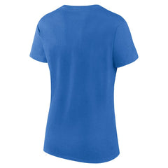 Los Angeles Chargers Women's Script T-Shirt & Shorts Lounge Set - Powder Blue/Heather Charcoal for sale