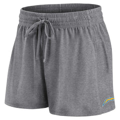Los Angeles Chargers Women's Script T-Shirt & Shorts Lounge Set - Powder Blue/Heather Charcoal for sale
