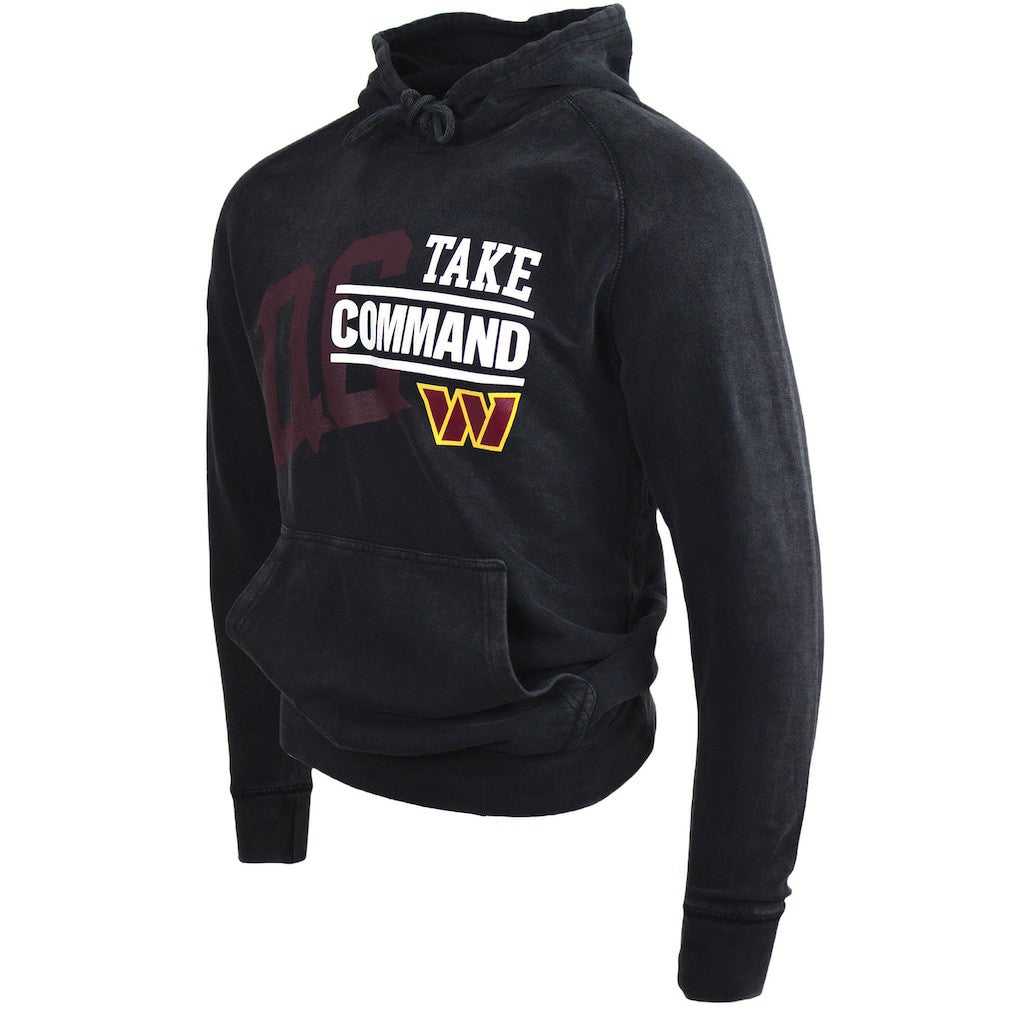 Take Command Washington Commanders DC PROPER Unisex Mineral Wash Vintage Pullover Hoodie - Black online