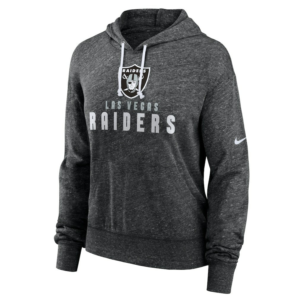 Las Vegas Raiders Women's Gym Vintage Lightweight Pullover Hoodie - Black | Nike on sale