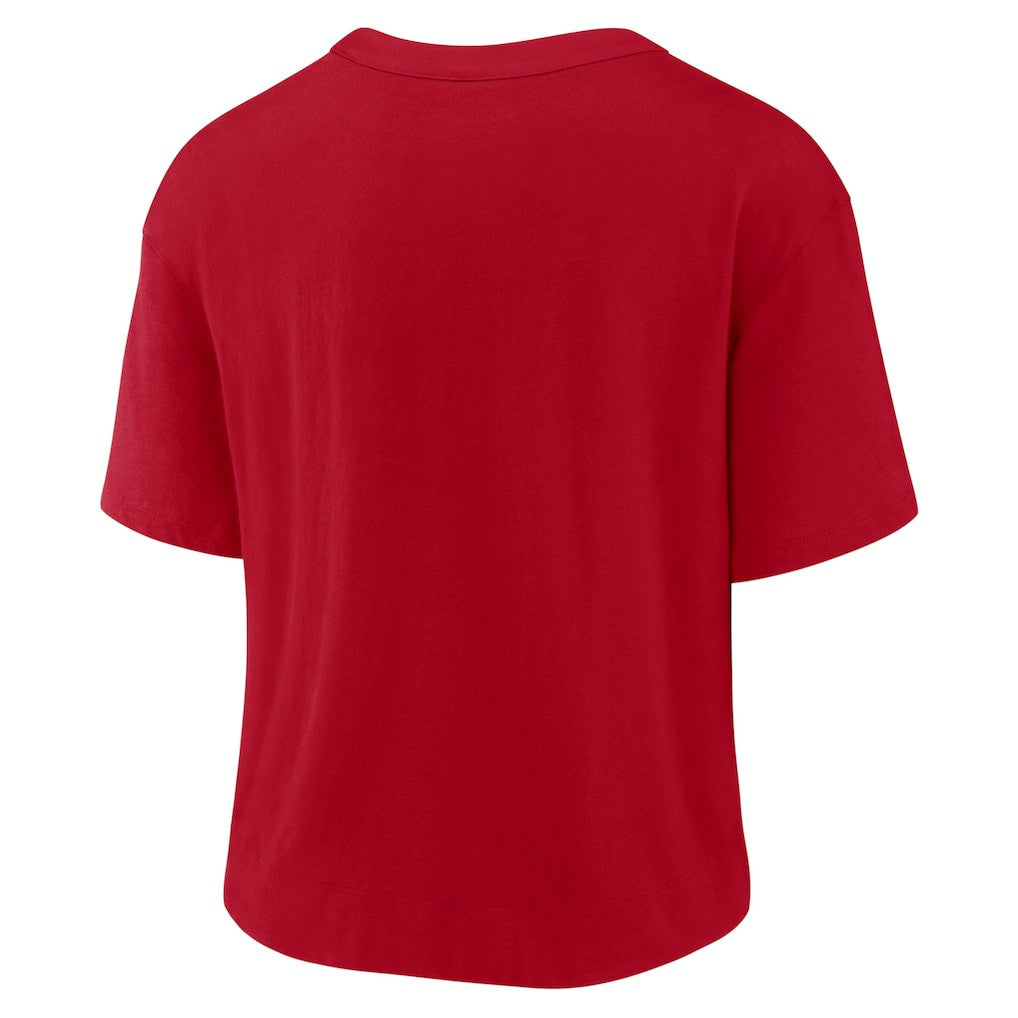 Buffalo Bills Women's High Hip Fashion T-Shirt - Red/Royal | Nike outlet