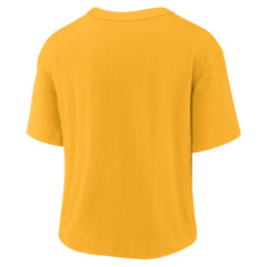 Washington Commanders Women's High Hip Fashion T-Shirt - Gold/Burgundy | Nike online