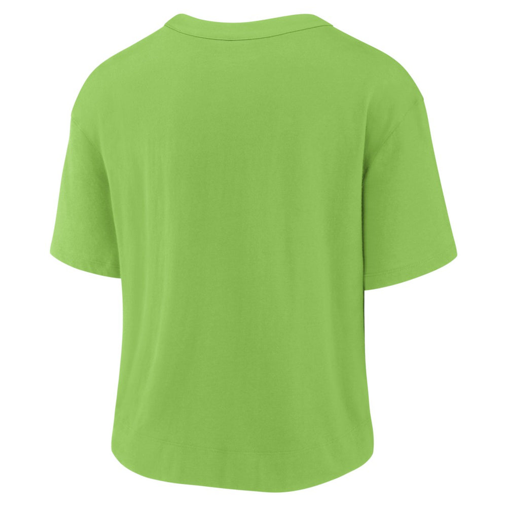 Seattle Seahawks Women's High Hip Fashion T-Shirt - Neon Green/College Navy | Nike outlet