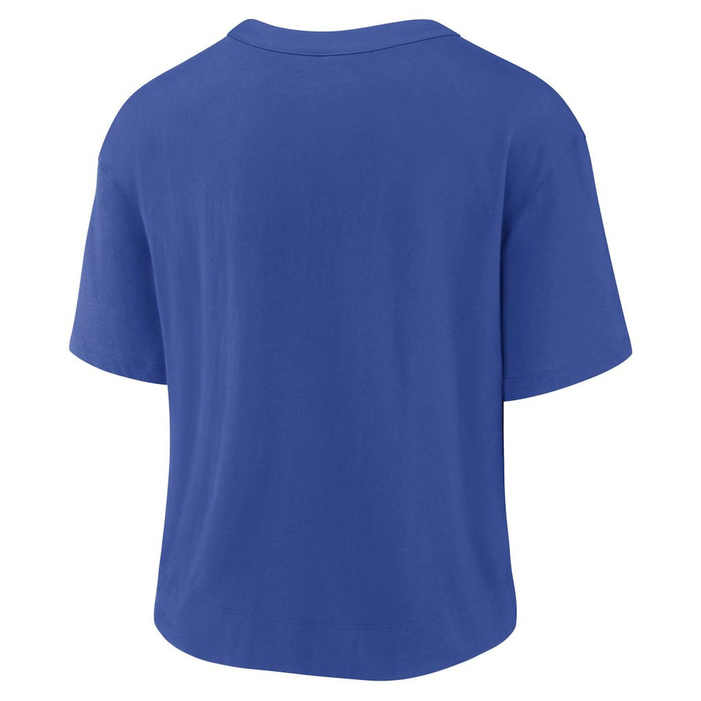 Los Angeles Rams Women's High Hip Fashion T-Shirt - Royal/Bone | Nike cheap