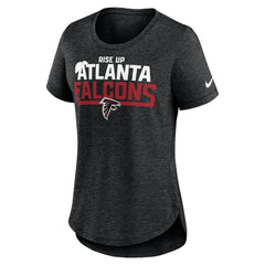 Atlanta Falcons Women's Local Fashion Tri-Blend T-Shirt - Heather Black | Nike outlet