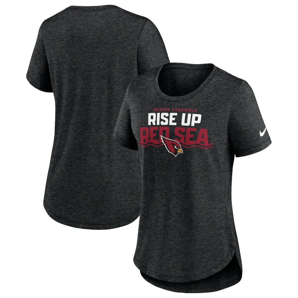 Arizona Cardinals Women's Local Fashion Tri-Blend T-Shirt - Heather Black | Nike sale
