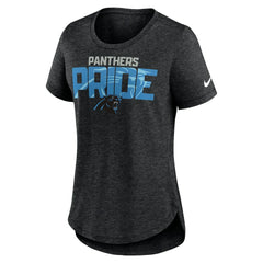 Carolina Panthers Women's Local Fashion Tri-Blend T-Shirt - Heather Black | Nike cheap