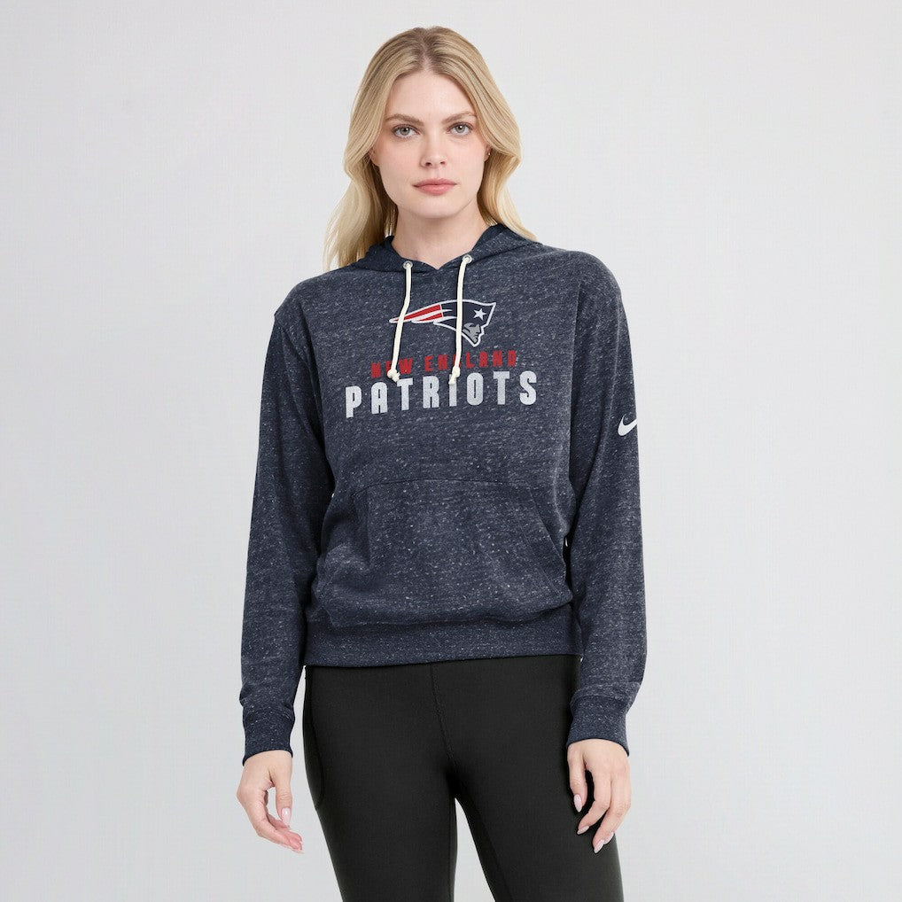 New England Patriots Women's Plus Size Gym Vintage Pullover Hoodie - Navy | Nike sale