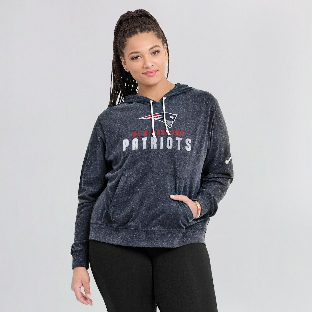 New England Patriots Women's Plus Size Gym Vintage Pullover Hoodie - Navy | Nike sale