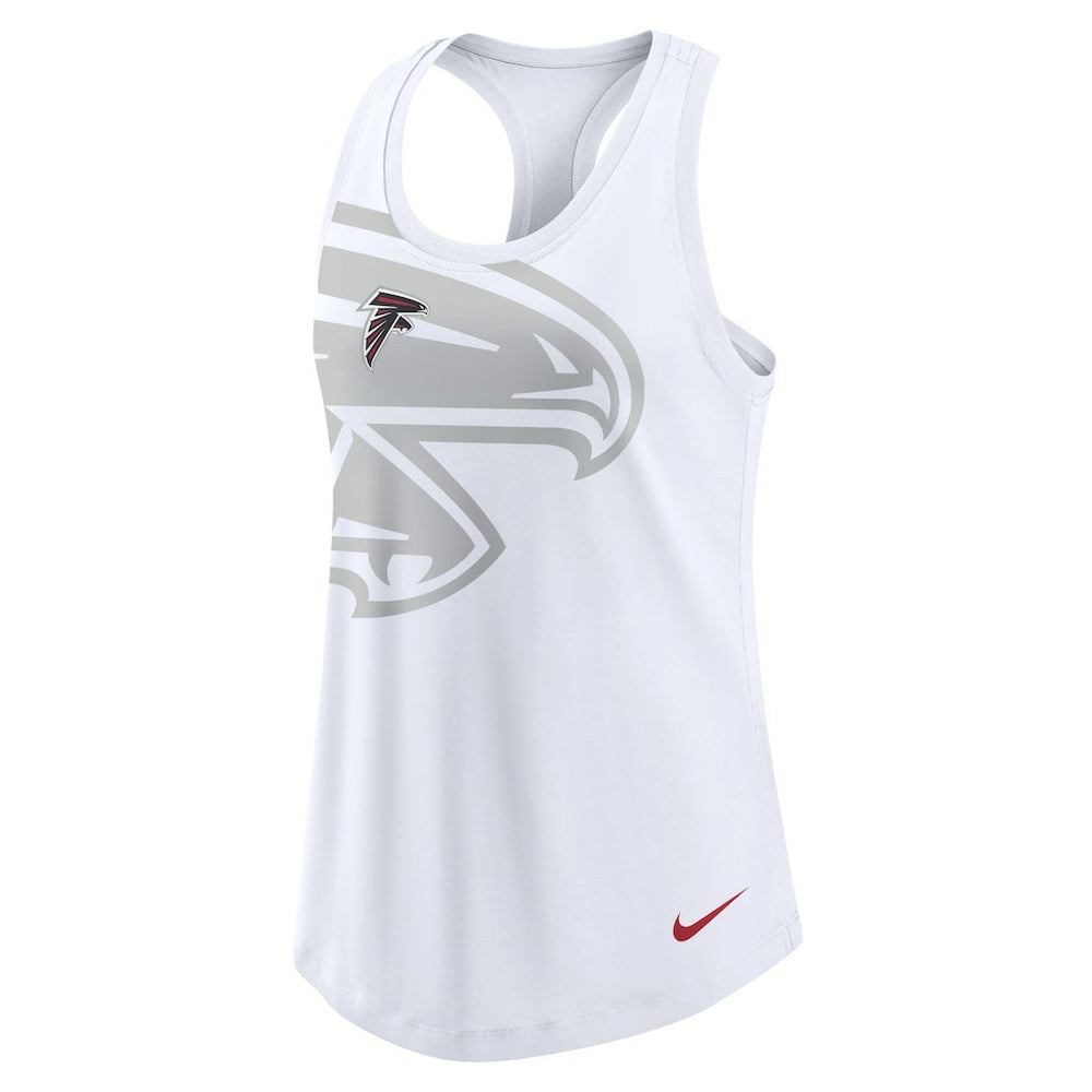Atlanta Falcons Women's Tri-Blend Scoop Neck Racerback Tank Top - White | Nike discount